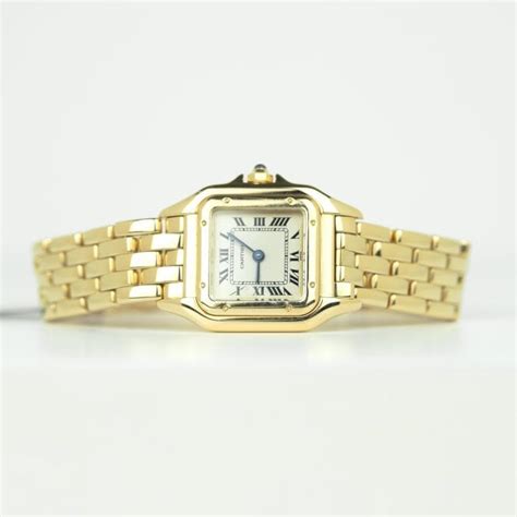 gold cartier watches|cartier panthere watch pre owned.